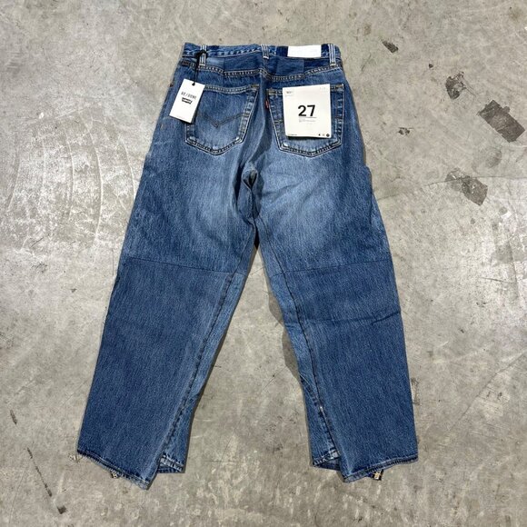 $675 NWT RE/DONE x LEVI'S INDIGO ENGINEERED TAPER JEANS SZ 27 - Picture 7 of 9